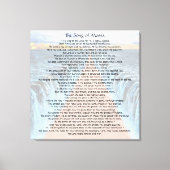 Toile Chanson de Moïse (Recto)