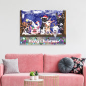 Toile Chanson de Noël - Fête des animaux - Joyeux Noël - (Insitu(Salon))