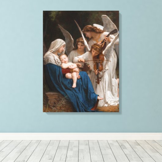 Toile Chanson des anges de William-Adolphe Bouguereau (Insitu (Plancher de Bois))
