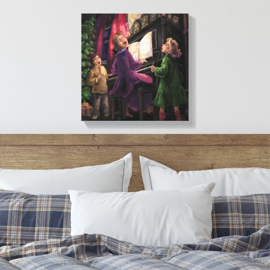 Toile Chant de Noël le long (Insitu(Chambre))