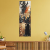 Toile 🎨 🔥 "Chaos à Bruxelles" 🌪️ 🖌️ (Insitu(Salon))