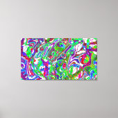 Toile Chaos Abstrait Art coloré (Recto)