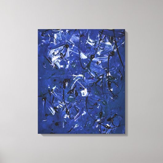 Toile Chaos bleu (Recto)