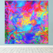 Toile Chaos de couleurs (Insitu (Plancher de Bois))