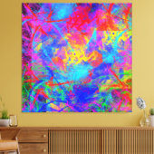 Toile Chaos de couleurs (Insitu(Salon))