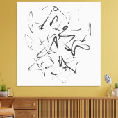 Toile Chaos en encre - Expressive Line Abstraction (Insitu(Salon))