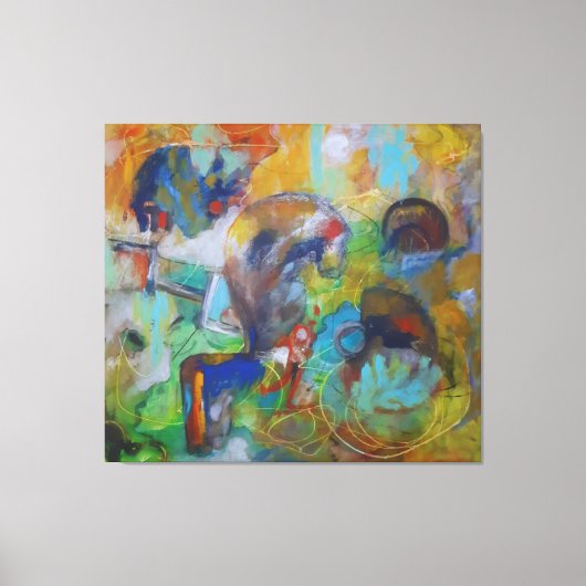Toile Chaos Vibrant (Recto)