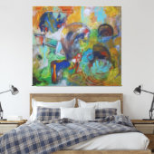 Toile Chaos Vibrant (Insitu(Chambre))