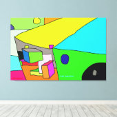 Toile Chaotique coloré (Insitu (Plancher de Bois))