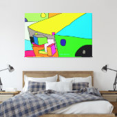 Toile Chaotique coloré (Insitu(Chambre))