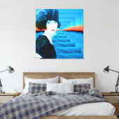 Toile Chapeau haut-de-forme avec neige (Insitu(Chambre))