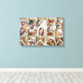 Toile Chapelle Sixtine Michelangelo - Vatican, Rome, Ita (Insitu (Plancher de Bois))