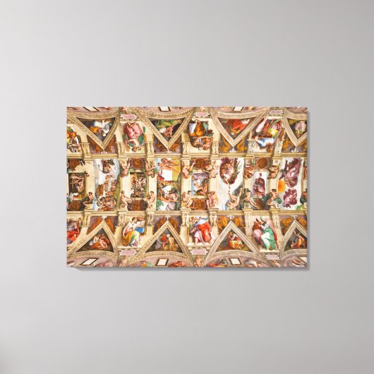 Toile Chapelle Sixtine Plafond par Michel-Ange (Recto)