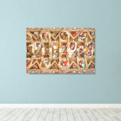 Toile Chapelle Sixtine Plafond par Michel-Ange (Insitu (Plancher de Bois))