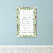 Toile Chaque coeur chante une chanson incomplète citatio (Insitu (Plancher de Bois))