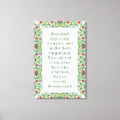 Toile Chaque coeur chante une chanson incomplète citatio (Recto)