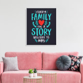 Toile Chaque Famille A Une Histoire (Insitu(Salon))