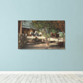 Toile Chargement des fruits à Longview Ranch (Insitu (Plancher de Bois))