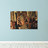 Toile Chariot antique de train de mulet (Insitu (Plancher de Bois))
