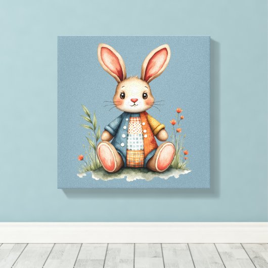 Toile Chariot de lapin de chaume en gros bois (Insitu (Plancher de Bois))