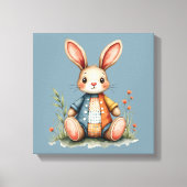 Toile Chariot de lapin de chaume en gros bois (Recto)