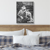 Toile Charles Dickens avec deux de ses filles (Insitu(Chambre))