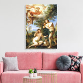 Toile Charles-Joseph Natoire La réprimande d'Adam et Eve (Insitu(Salon))