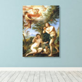Toile Charles-Joseph Natoire La réprimande d'Adam et Eve (Insitu (Plancher de Bois))