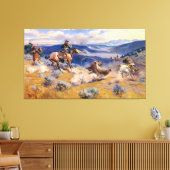 Toile Charles M. Russell's Loops and Swift Horses (1916) (Insitu(Salon))