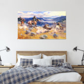 Toile Charles M. Russell's Loops and Swift Horses (1916) (Insitu(Chambre))