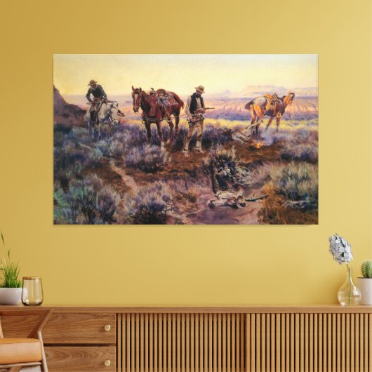 Toile Charles M. Russell's Paying the Fiddler (1919) (Insitu(Salon))