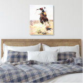 Toile Charles Marion Russell A Bad Hoss (Insitu(Chambre))