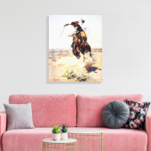Toile Charles Marion Russell A Bad Hoss (Insitu(Salon))