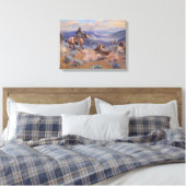 Toile Charles Marion Russell - Boucles Et Chevaux Rapide (Insitu(Chambre))