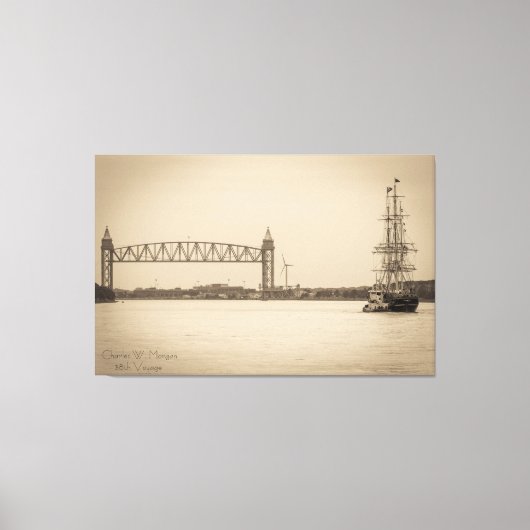 Toile Charles W. Morgan 38e Voyage (Recto)
