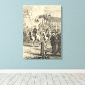 Toile Charles XII de Suède entrant à Copenhague (Insitu (Plancher de Bois))