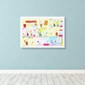 Toile Charlie Brown, Snoopy & Sally | Crème glacée (Insitu (Plancher de Bois))