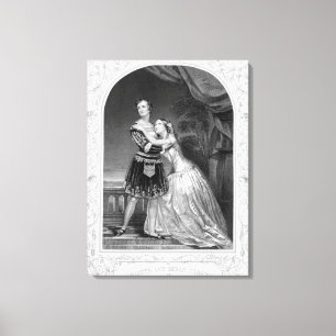 Toile Charlotte et Susan Cushman comme Roméo et Juliet, 