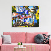 Toile Charlotte North Carolina Photo Collage (Insitu(Salon))