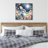 Toile Charmant lapin dans une prairie de printemps sous  (Insitu(Chambre))