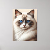 Toile Charmant Ragdoll Chat Art Pet Lover (Recto)
