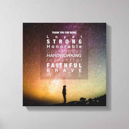 Toile Charme céleste #2 (12x12) (Recto)