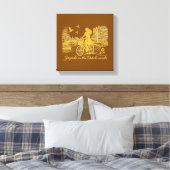 Toile Charme des ponts arqués d'Amsterdam en or (Insitu(Chambre))
