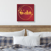 Toile Charme des ponts arqués d'Amsterdam en or (Insitu(Chambre))