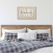 Toile Charme Rustique Monogramme de Famille (Insitu(Chambre))