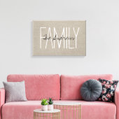 Toile Charme Rustique Monogramme de Famille (Insitu(Salon))