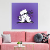 Toile Charme Samoyé KiniArt (Insitu(Salon))