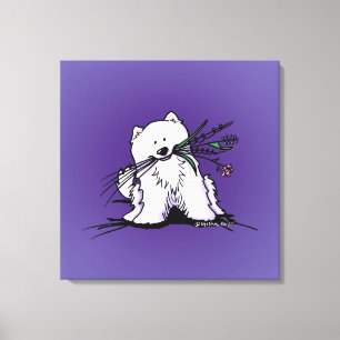 Toile Charme Samoyé KiniArt