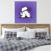 Toile Charme Samoyé KiniArt (Insitu(Chambre))
