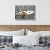 Toile Charnière sur le bois de la grange (Insitu(Chambre))